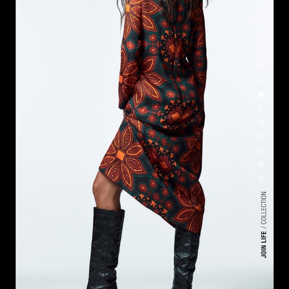 Zara printed midi dress - Picture 7 of 15